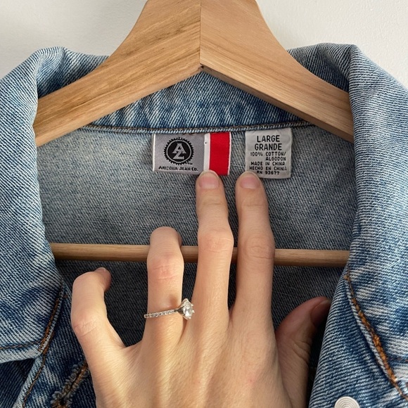 Vintage Arizona Jeans Denim Jean Jacket - L - Picture 2 of 3